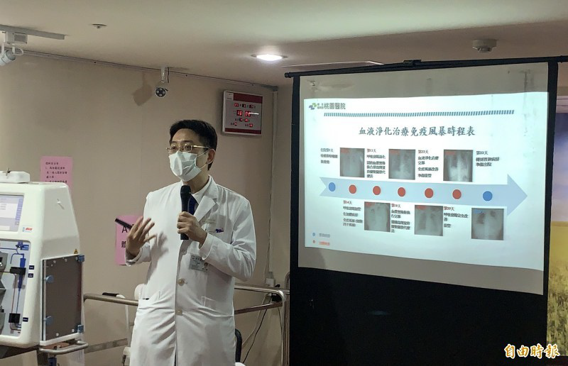 HF440執行PE+CVVH治療COVID-19新冠肺炎炎症風暴